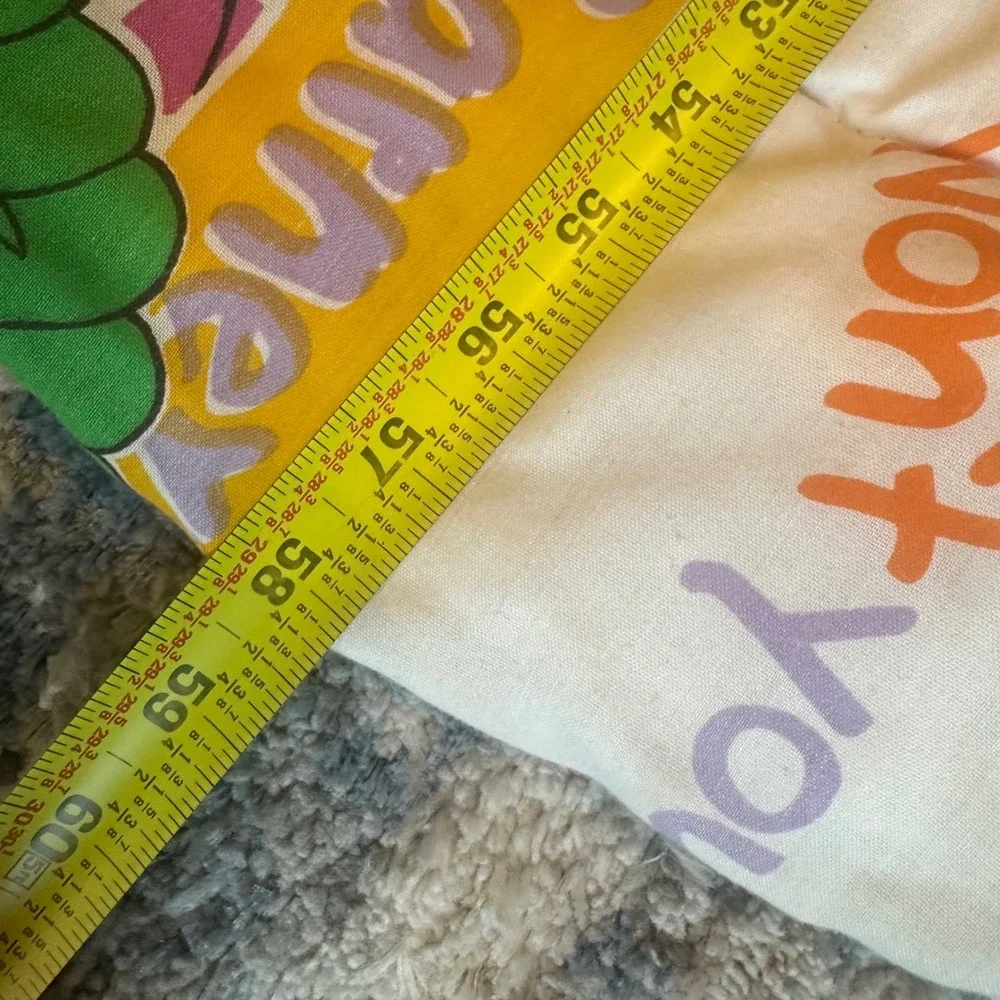 Vintage 1992 Barney the Dinosaur Baby Bop Twin Comforter Lyons Group Made in USA